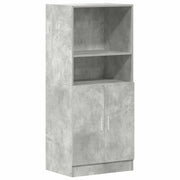 Mobile contenitore da cucina moderno e pratico 57 x 41,5 x 131,5 cm in legno grigio cemento 02_0051313