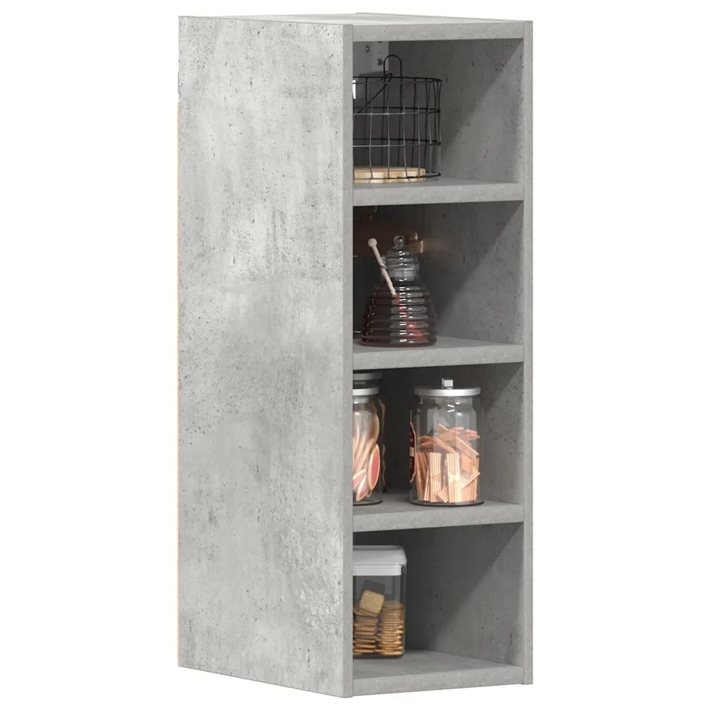 vidaXL Mobile Pensile “Riga” Grigio Cemento 20x29,5x60 cm