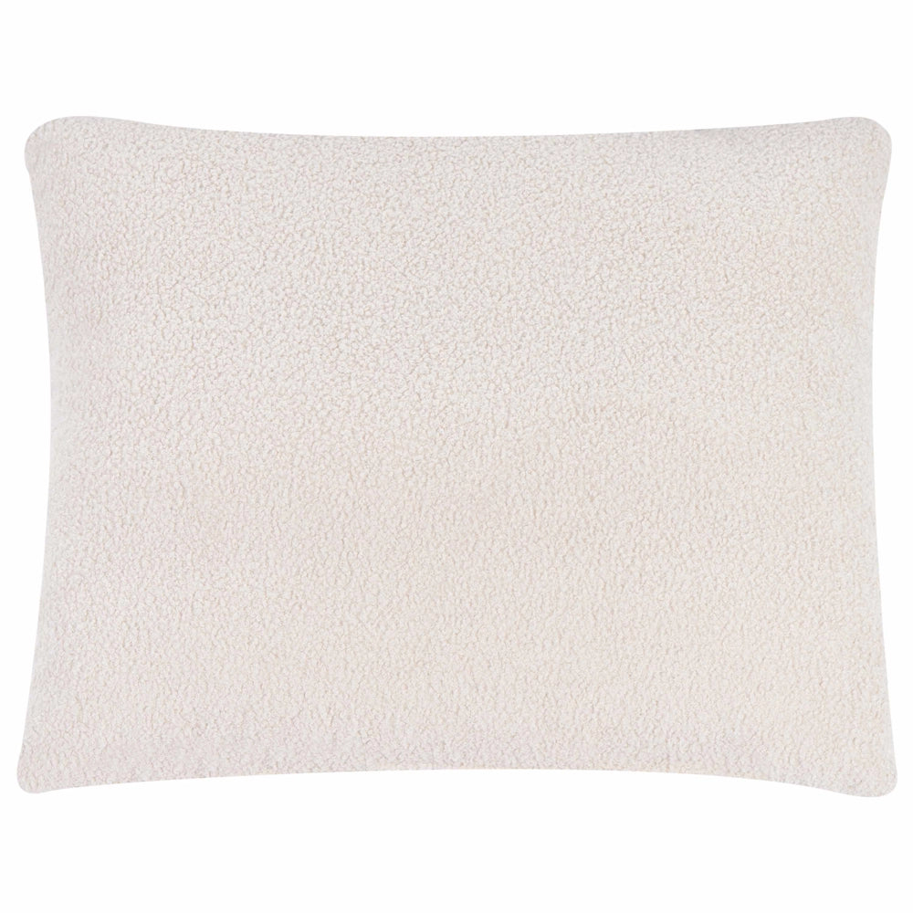 Poltrona bianco sporco rivestita in ciniglia con gambe rotonde in legno e braccioli per soggiorno, angolo lettura, stile moderno minimalista