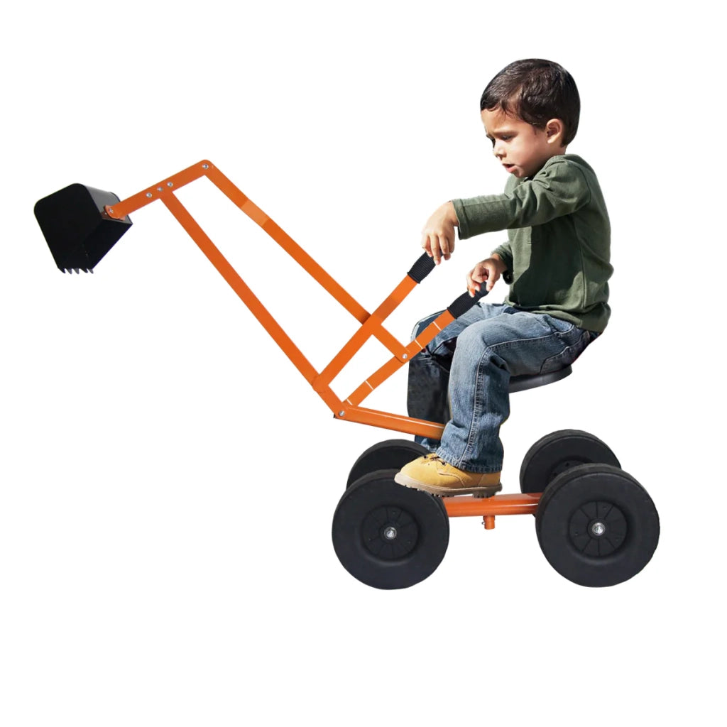 Escavatore per sabbiera 105 x 33 x 38,5 cm per giocare in sicurezza sviluppare le capacità motorie e divertirsi all'aria aperta acciaio giallo 20_0020011