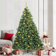 Albero di Natale artificiale con 300 LED Verde 210 cm PE e PVC 3397793