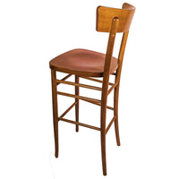 Sgabello Milano noce