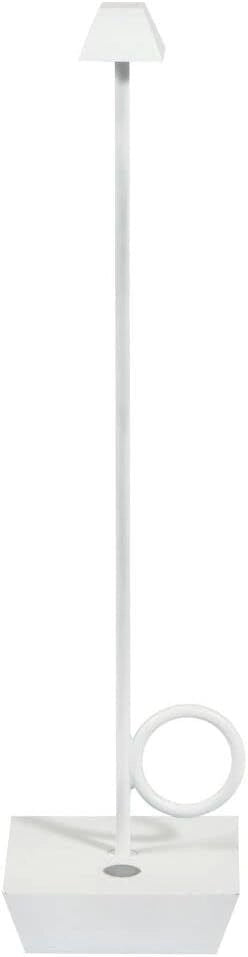 Broggi 4140117001 Bugia Lampada da tavolo ricaricabile LED dimmerabile IP54 7h autonomia colore Bianco