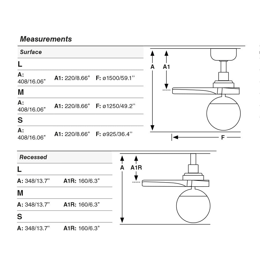 KLIM RECESSED L Ventilatore nero/pino E27