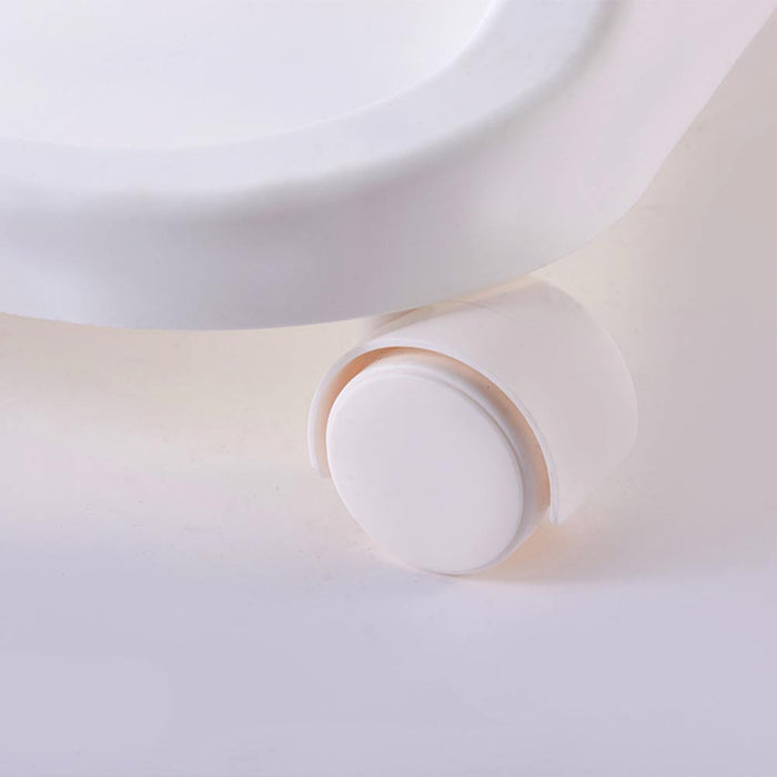 Carrello Portabiancheria Salvaspazio 2 Litri Cesta Estraibile 2 Ripiani Bianco