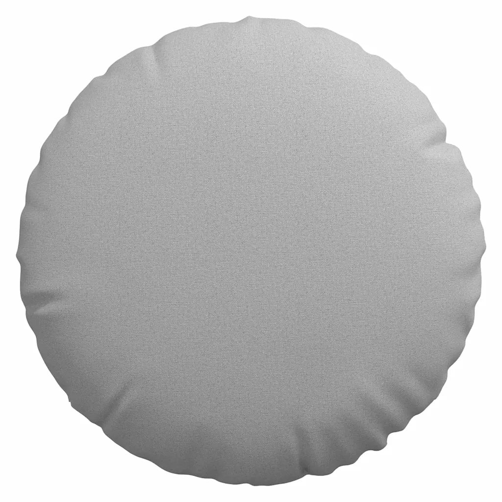 Cuscini per Seduta 2 pcs Grigio Nuvola Ø60 x 21 cm Tessuto