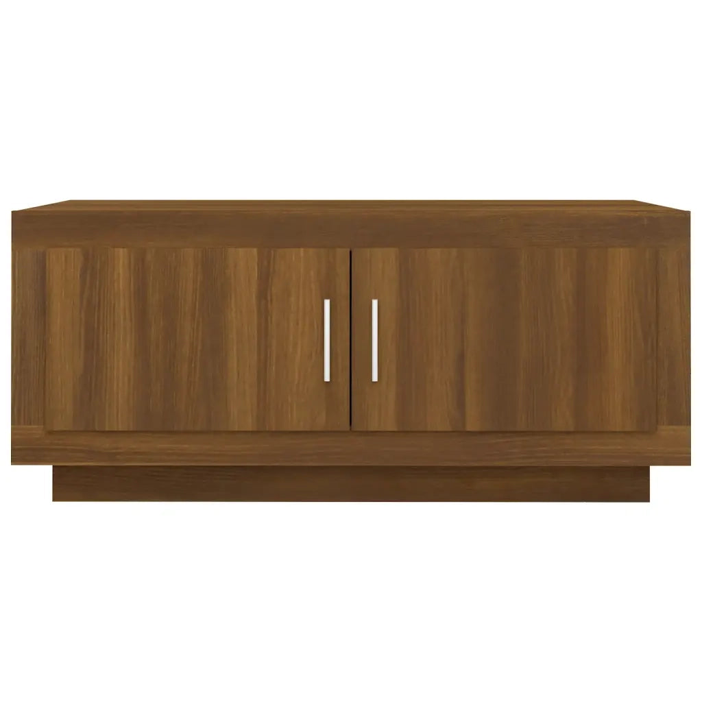 Tavolino Salotto Rovere Marrone 102x50x45 cm Legno Multistrato cod mxl 9453