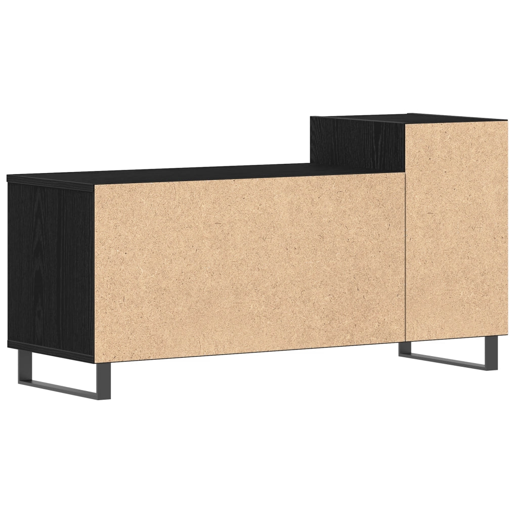 Mobile TV  Nero Rovere 100x35x55 cm Legno ingegnerizzato
