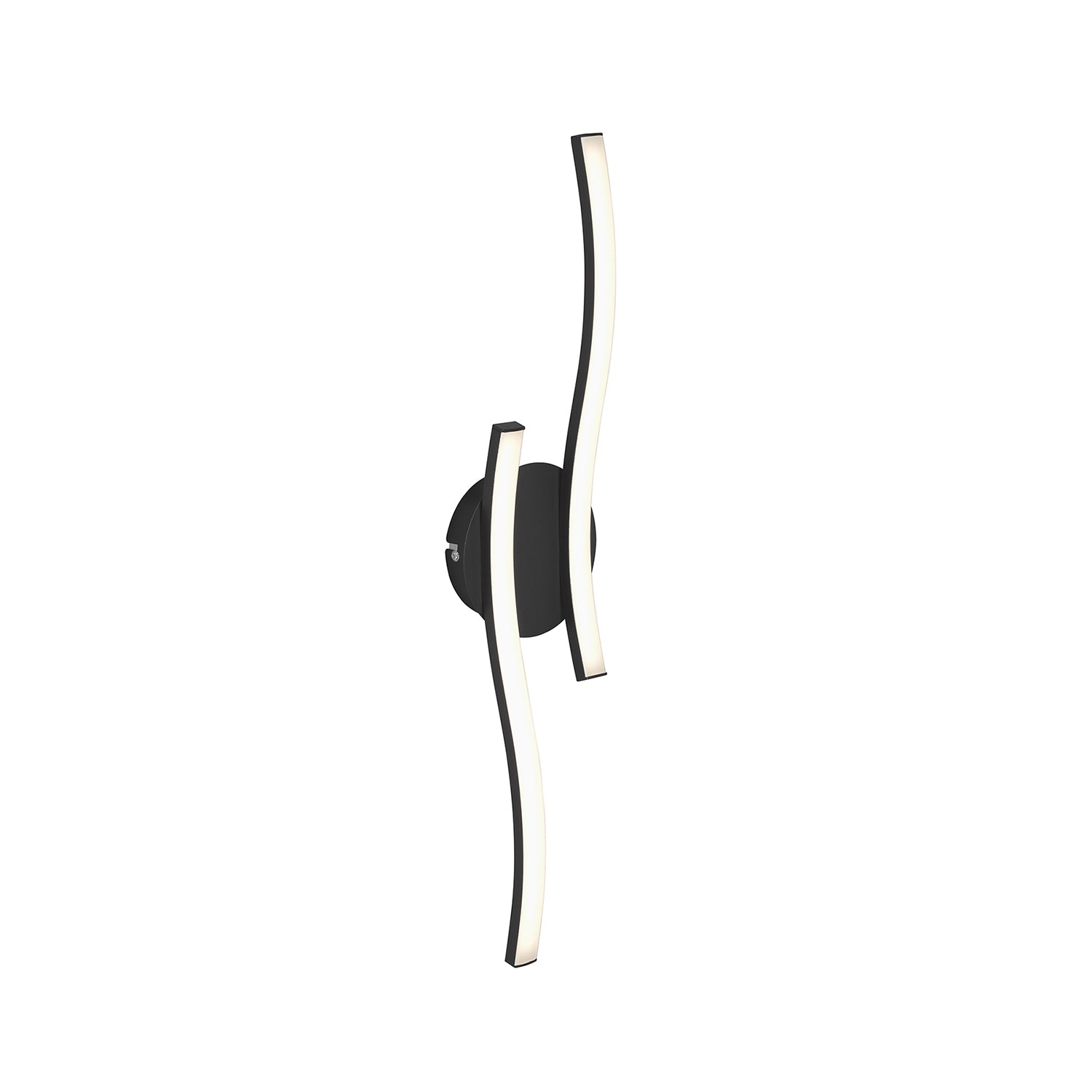 Applique Moderna Go Metallo Nero 55,4Cm Led Integrato 12W 3000K