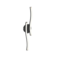 Applique Moderna Go Metallo Nero 55,4Cm Led Integrato 12W 3000K