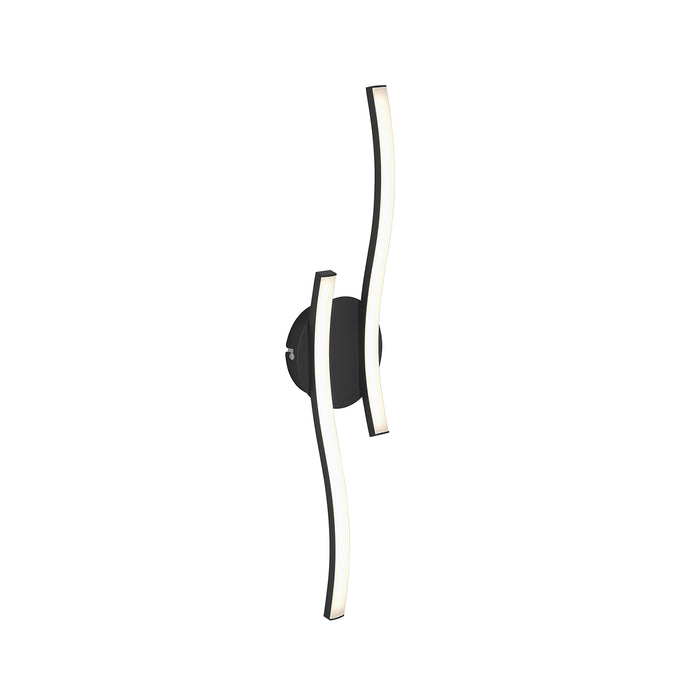 Applique Moderna Go Metallo Nero 55,4Cm Led Integrato 12W 3000K