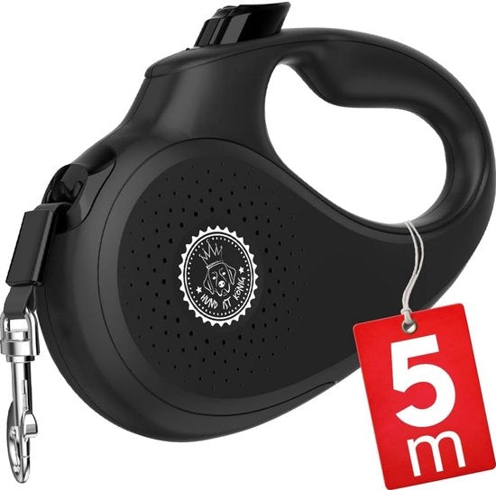 Cinturone per cani estensibile fino a 50 kg - 5 m di cinturone flessibile con manico comodo