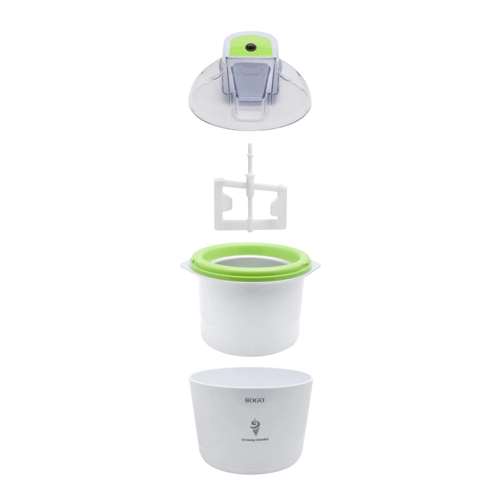 Macchina per gelato e sorbetti fatta in casa, capacità 1,5L, cestello alluminio rimovibile, 12W cucina - SOGO