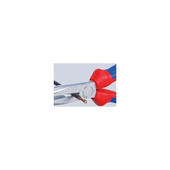 Knipex 26 16 200 T Pinza a becco piatto con tronchese laterale 200 mm VDE 1000 V anticaduta colore Rosso Giallo