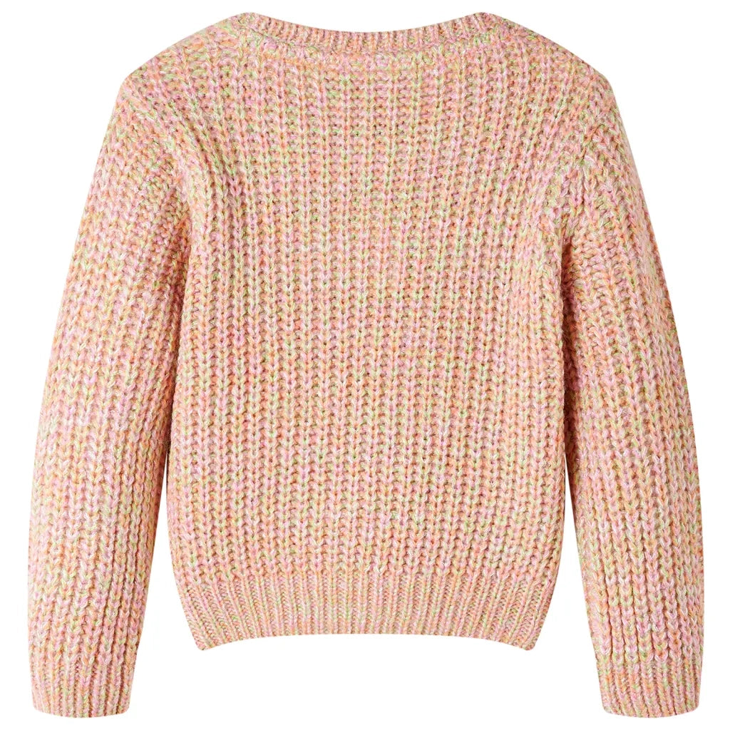 Maglione da Bambina Lavorato a Maglia Rosa Tenue 92cod mxl 108360