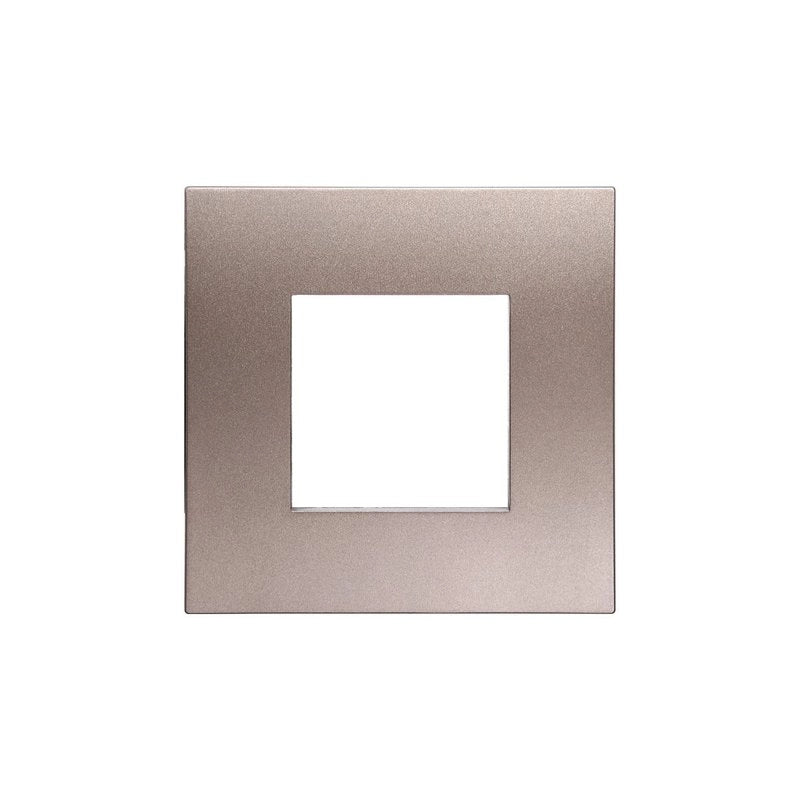 Placca Plastica Serie Venus 2P Colore Bronzo Compatibile Con Vimar Arke