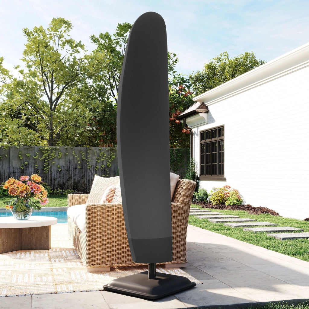 Copertura per Ombrellone 3x3 m ¨C zephmum ¨C Impermeabile, Nero