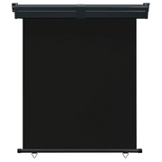 Tendalino Laterale per Balcone-Tenda da Sole Laterale per Patio 145x250 cm Nero