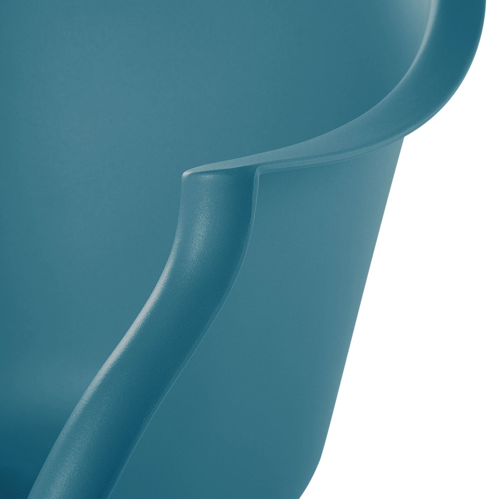 Sedia A Dondolo Verde Smeraldo Gambe In Metallo In Materiale Sintetico Seduta Conchiglia Pattini In Legno Massello Stile Scandinavo Moderno