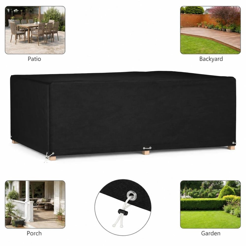Garden Furniture Cover With 12 Eyelets, 230x165x80 Cm, Rectangular