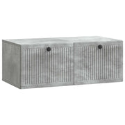 Mobile Porta TV da Muro Grigio Cemento 78,5 x 41 x 30 cm