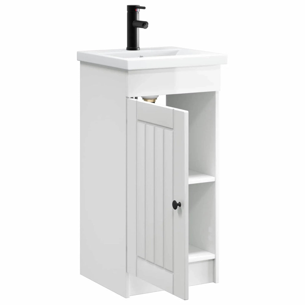 Mobile da bagno con lavabo Bianco Lucido 42 x 40 x 84,5 cm 890028