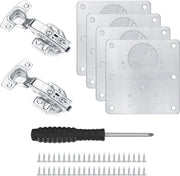 Kit di riparazione per porte di armadi a muro - 6 pezzi con sospensioni in acciaio inossidabile - riparazione porta armadio - porta armadio - inclusi 32 viti