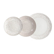 Servizio di Piatti da Tavola in Ceramica Celine Beige 18 Pezzi Tognana