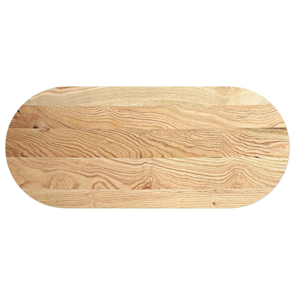 Piano per Tavolo 140x60x4 cm in Rovere Massello Ovale 4009068