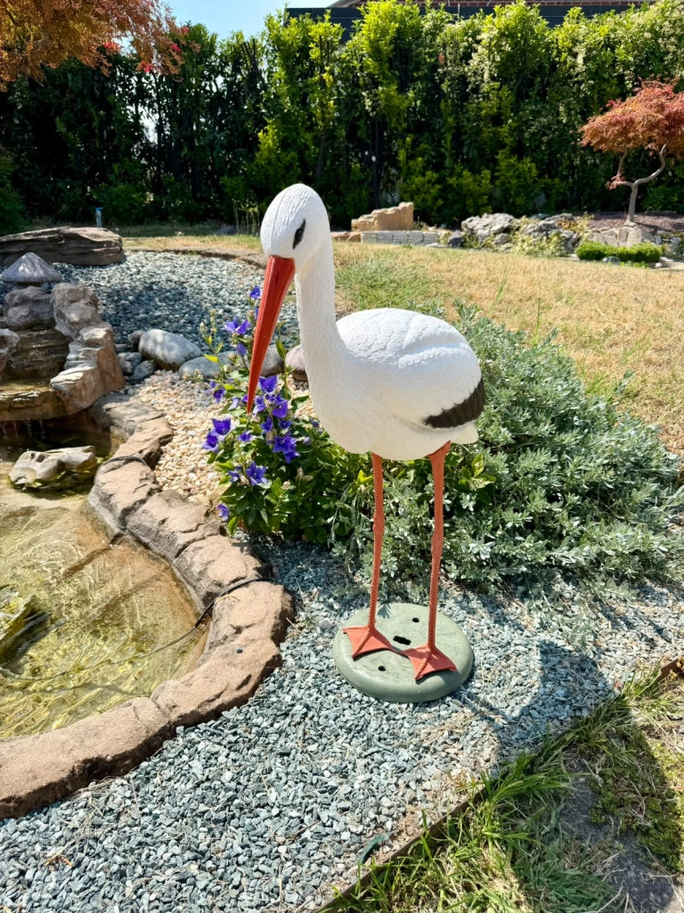 Cicogna Decorativo H75 cm per Laghetti da Giardino