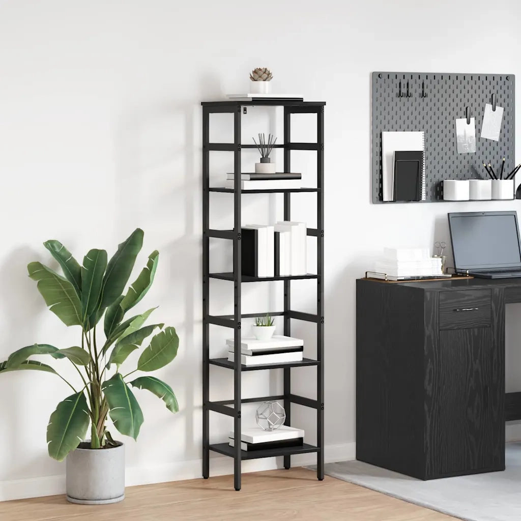 Libreria Rovere Nero 40 x 29,5 x 149 cm Legno multistrato 883910