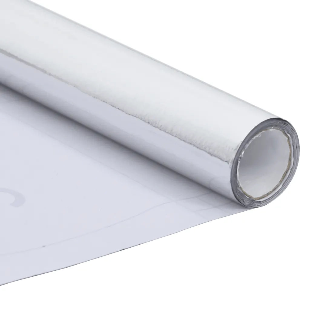 Pellicola Autoadesiva per Mobili Argento Lucido 500x90 cm PVC cod mxl 43578