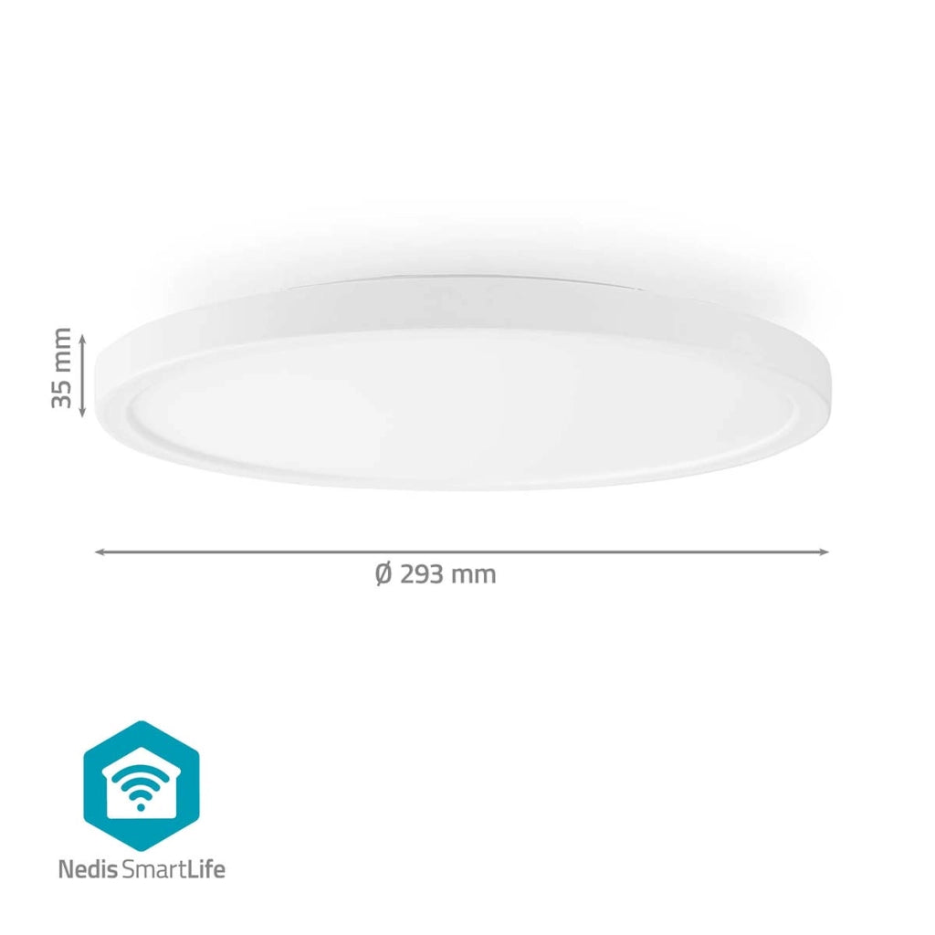 SmartLife Wi-Fi RGB Plafoniera rotonda 1800lm 6500k IP20 Bianco Nedis