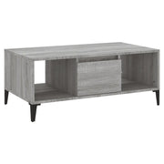 Tavolino salotto | Tavolino da caff¨¨ | Tavolino da Soggiorno Grigio Sonoma 90x50x36,5 cm Legno Multistrato