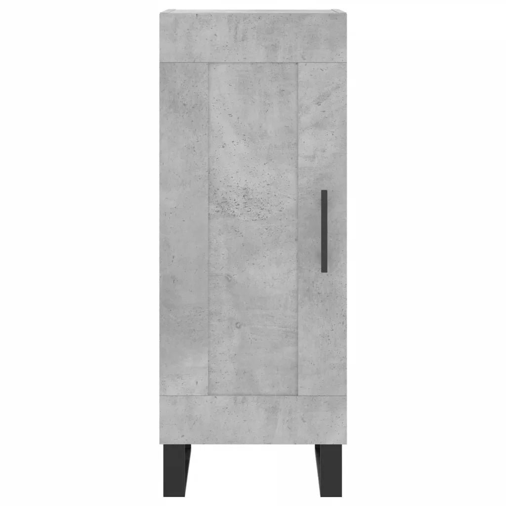 Credenza | Madia | Buffet da pranzo | Armadio da pranzo Grigio Cemento 34,5x34x90 cm in Legno Multistrato