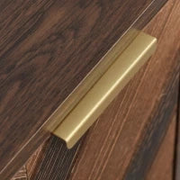 Credenza a 3 Ante con Spazio portaoggetti, color Legno Naturale