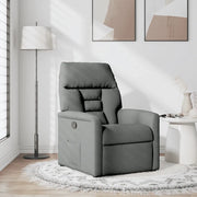 Divano Sedia-Poltrona reclinabile in tessuto grigio scuro 234335