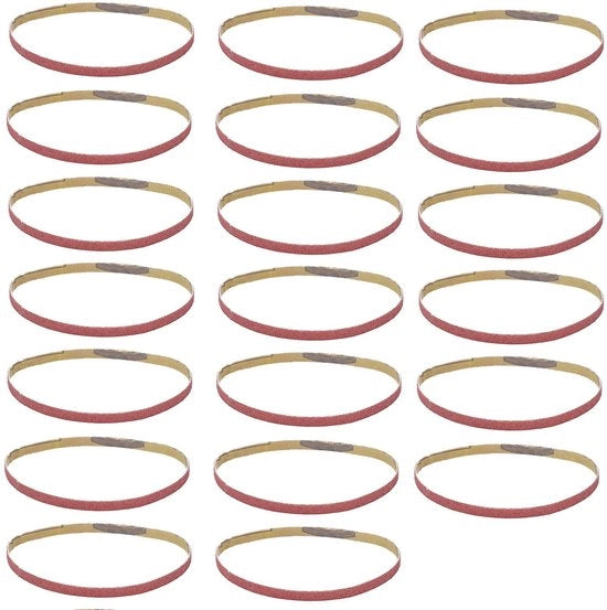 Set di carta vetrata - 20 pezzi di strisce di carta vetrata 330x10mm