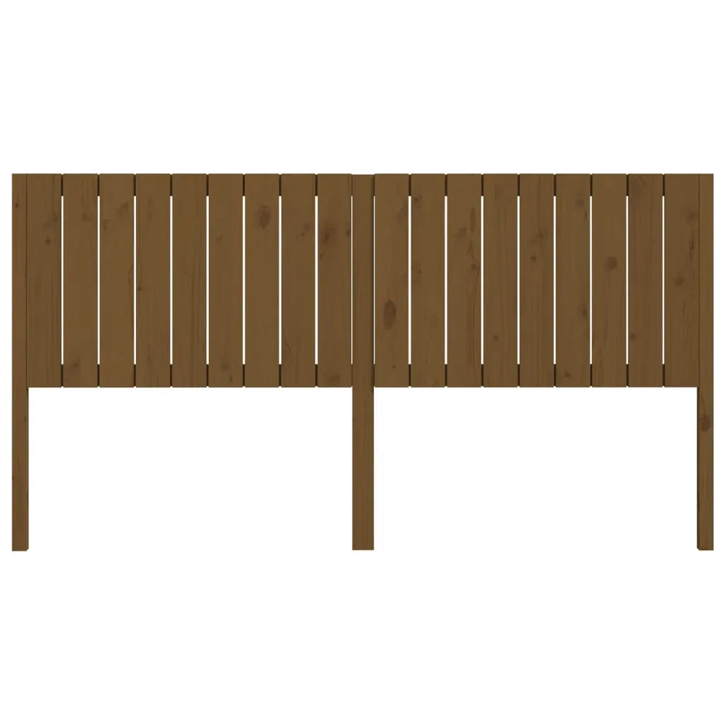 Testiera per Letto Miele 185,5x4x100 cm Legno Massello di Pino