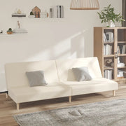 Divano Letto a 2 Posti Crema in Tessutocod mxl 87459
