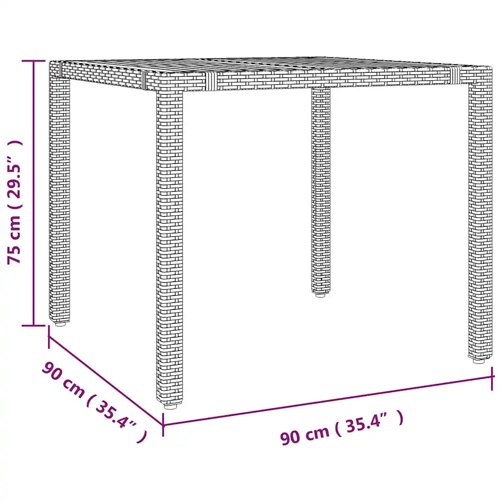 vidaXL Set Bistrò da Giardino 3 pz con Cuscini in Polyrattan Grigio