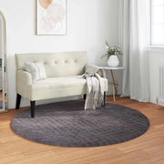 Tappeti per area Rotondo SIROLO Antracite Ø 160 CM Poliestere 42022789