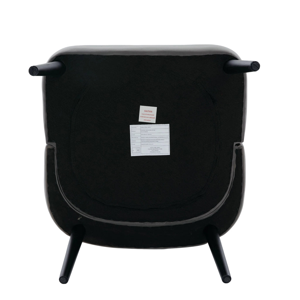 Poltrona in Velluto con Bottoni e Gambe in Legno ¨C MINIMAL ¨C Design Moderno