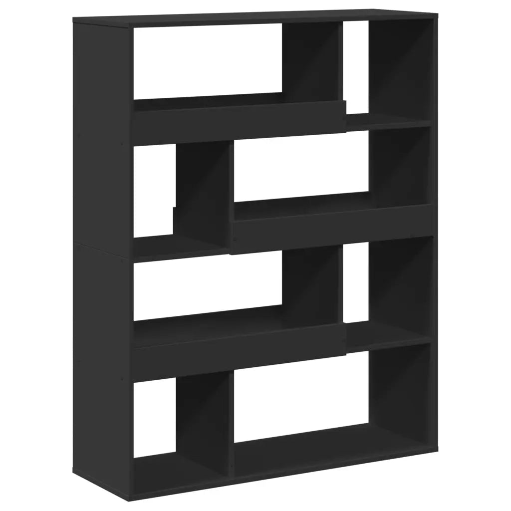Divisorio Stanza | Paravento | Divisorio Ambienti Nero 100x33x125,5 cm in Truciolato