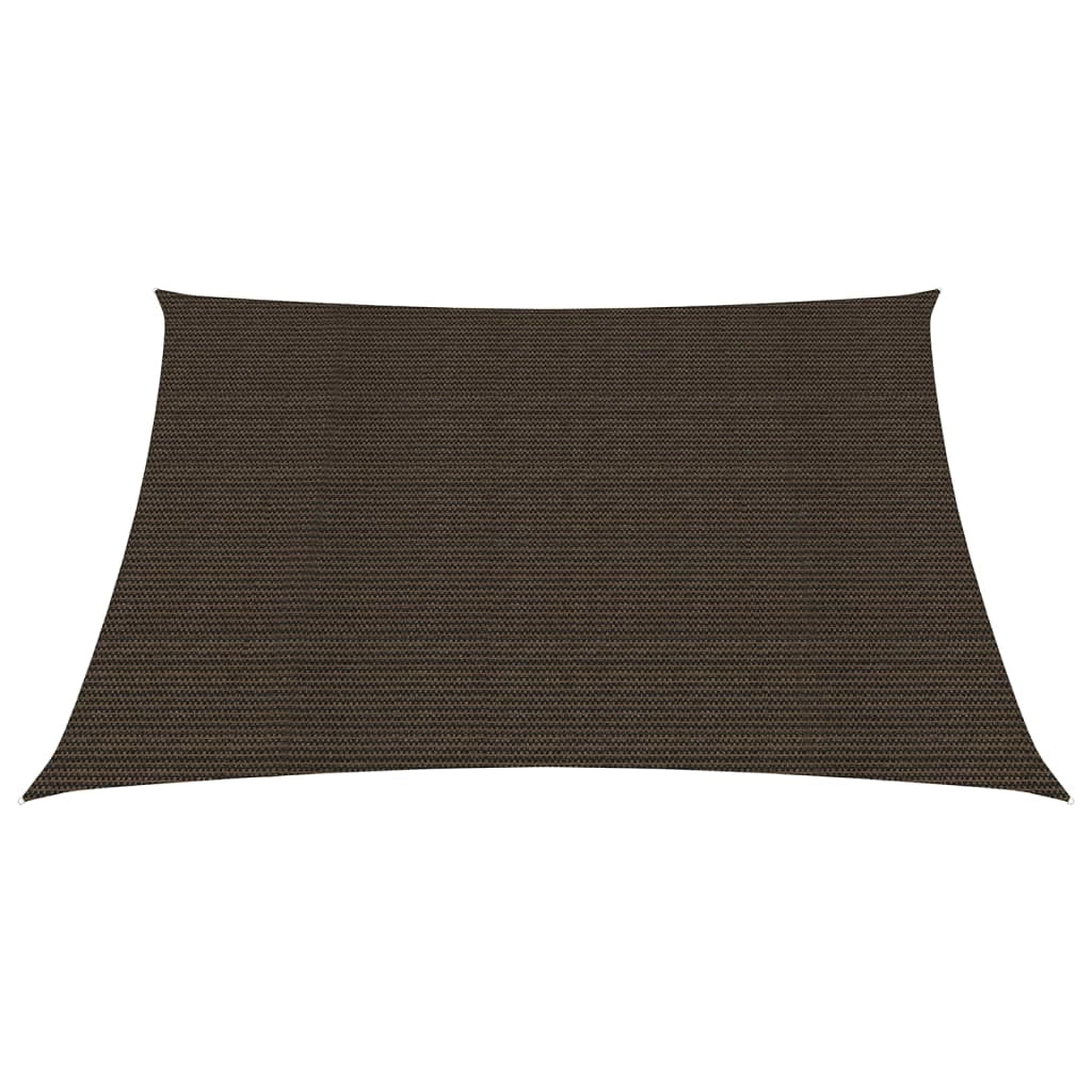 Vela ombreggiante 160 g/m² marrone 7 x 7 m HDPE 02_0009180