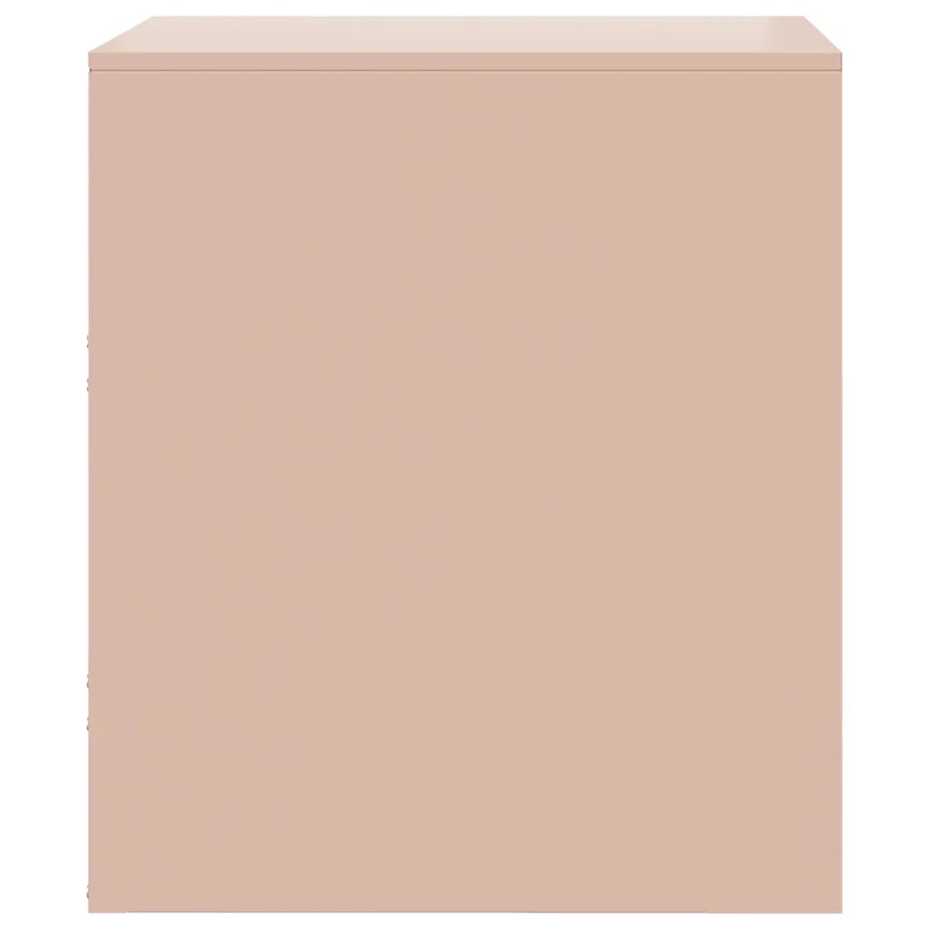 Comodino-Tavolino da notte Rosa 34,5x39x44 cm in Acciaio 491127