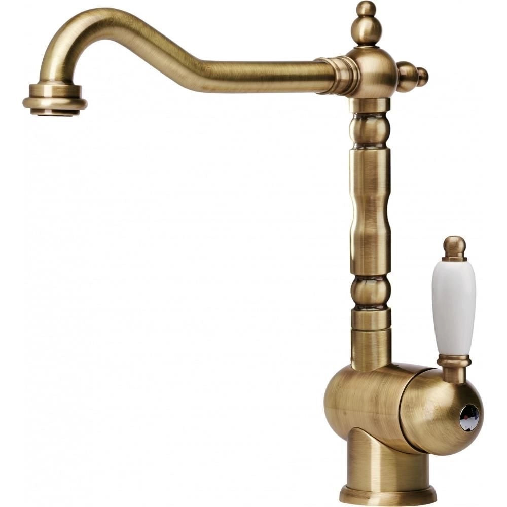 Franke 115.0028.205 Old England Miscelatore Monocomando Lavello Canna Girevole 360° Alta Pressione colore Bronzo