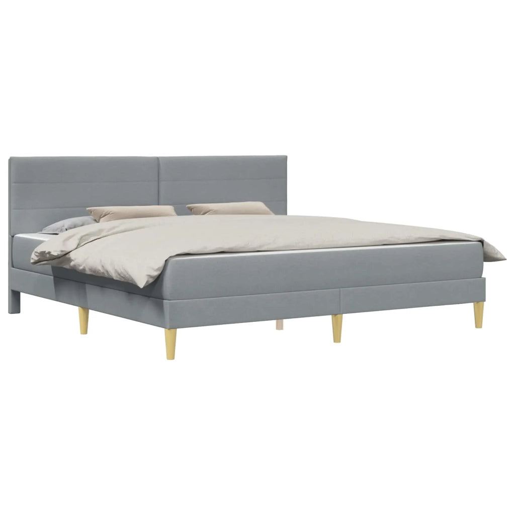 Struttura letto con materasso Grigio chiaro 180 x 200 cm 3415253