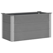 Fioriere | Cassetta per fiori | Letto Rialzato da Giardino in WPC 100x50x54 cm Grigio