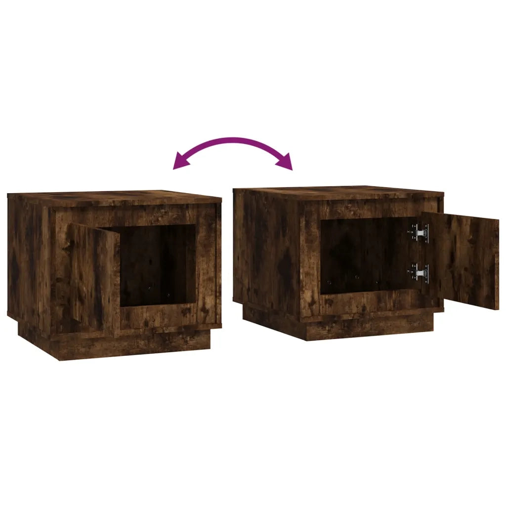 Tavolino da salotto | Tavolino da caff¨¨ | Tavolino da Soggiorno Rovere Fumo 51x50x44 cm Legno Multistrato